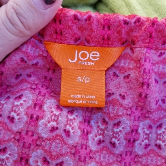 Joe Fresh pink sleeveless blouson sundress small - Picture 3 of 5